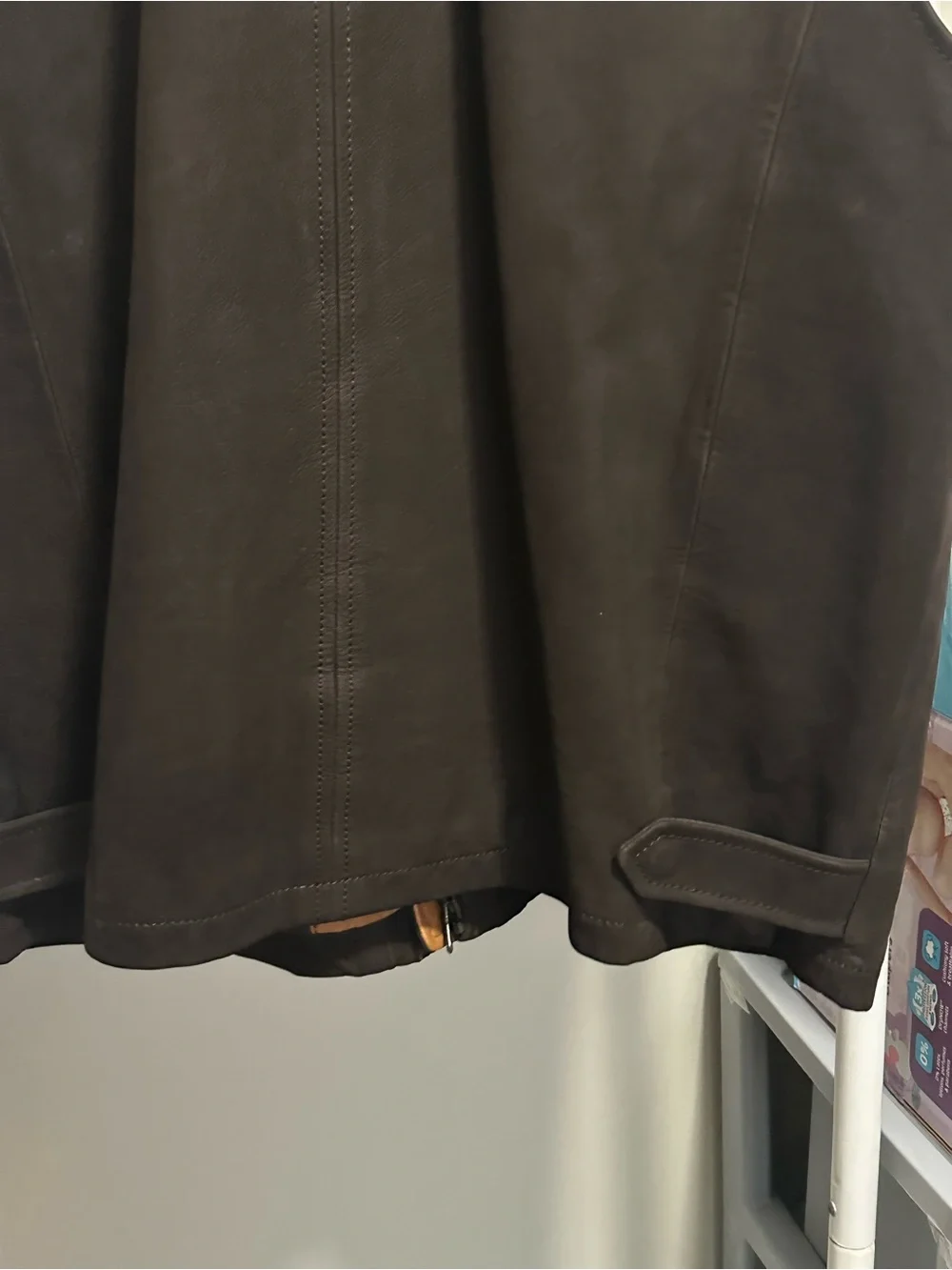 Cremieux Brown Genuine Leather Vest size 38 XL